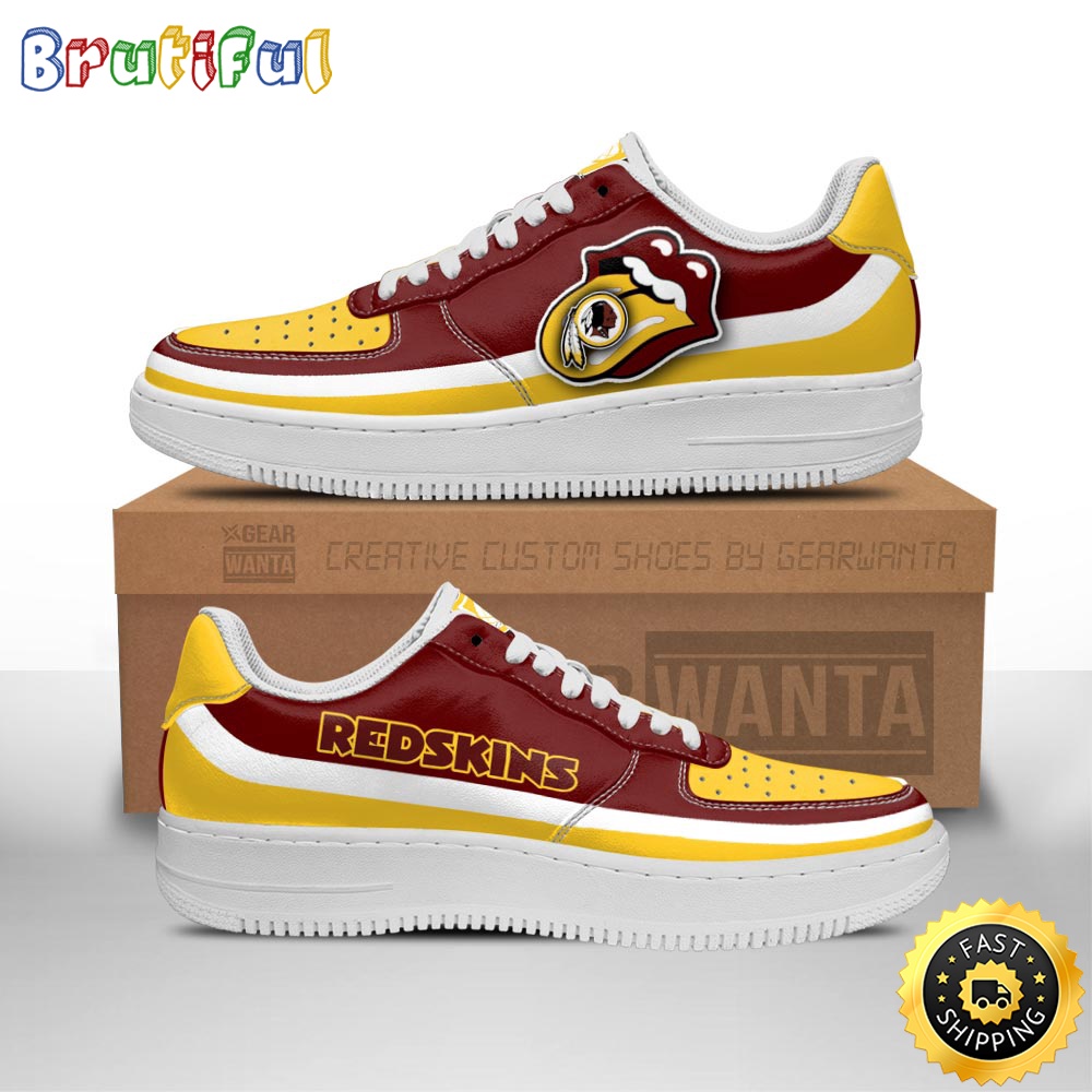 NFL Washington Commanders Air Force 1 Shoes Sexy Lips For Fans 1