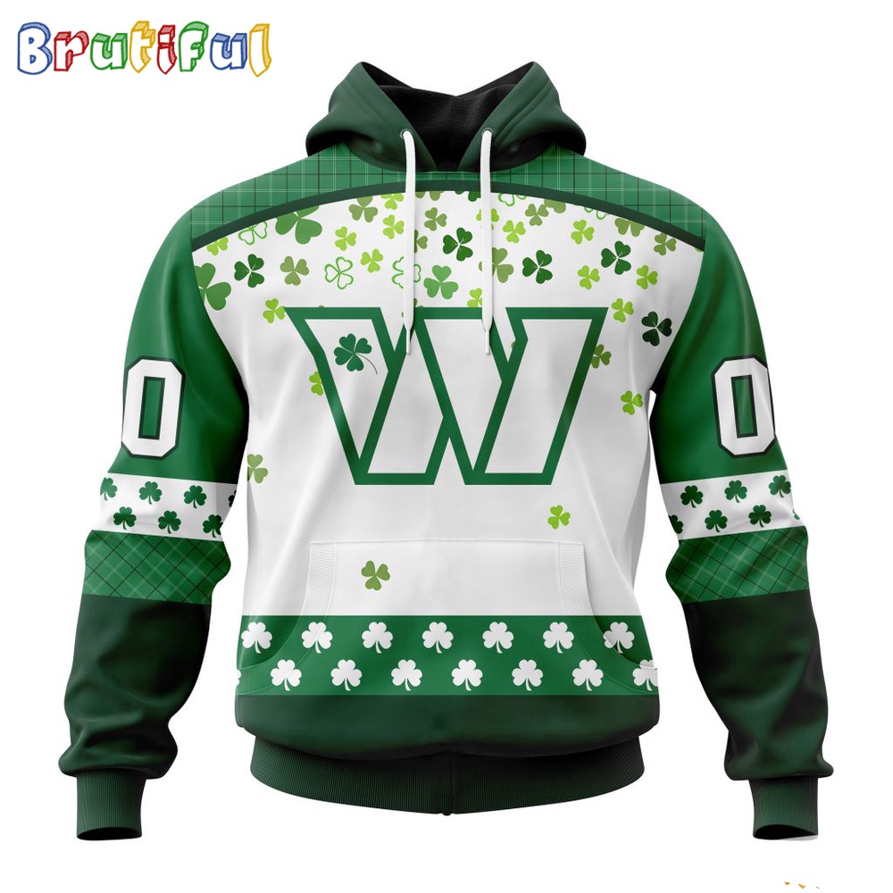 NFL Washington Commanders Hoodie Special Design For St Patrick Day 1