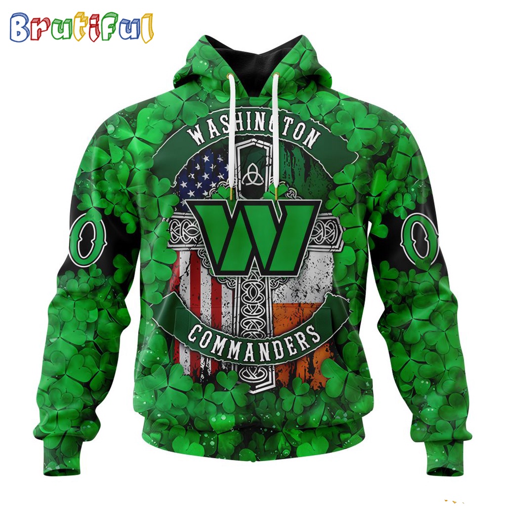 NFL Washington Commanders Hoodie Special Design Hoodie St Patrick Day 1