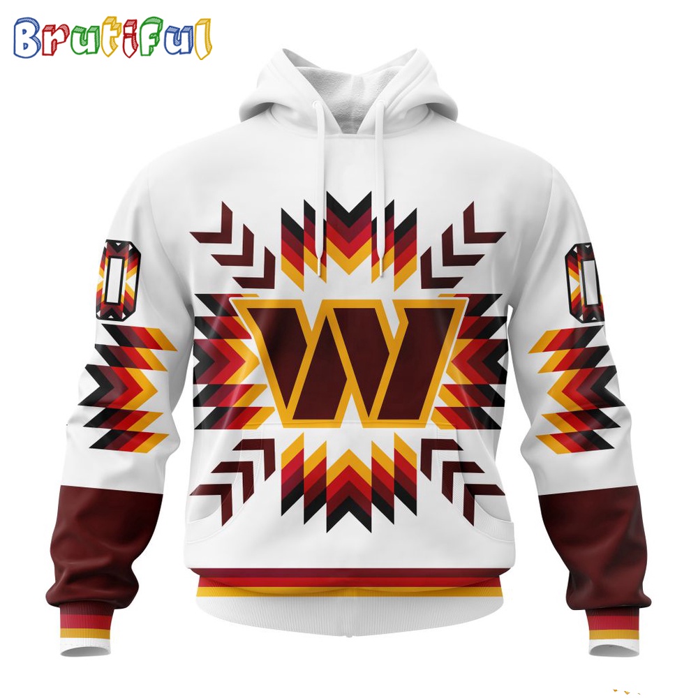 NFL Washington Commanders Hoodie Special Design With Native Pattern 1
