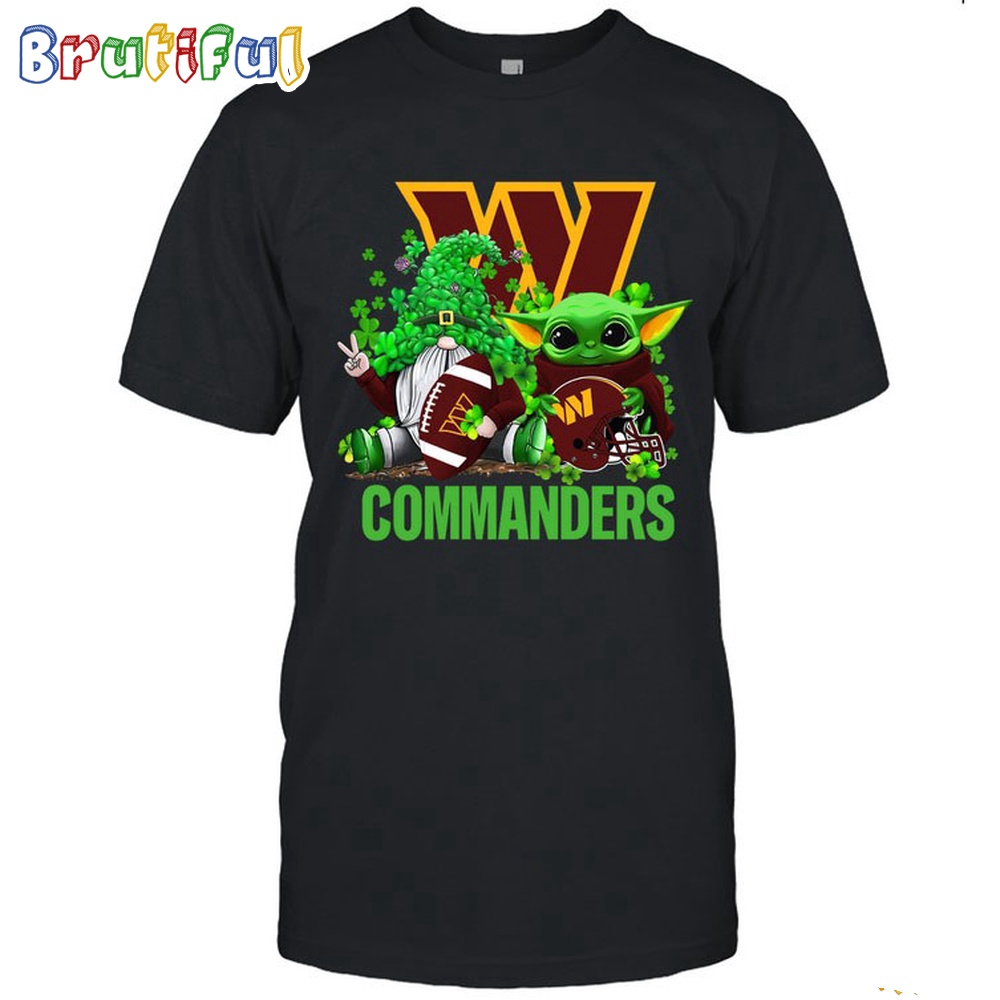NFL Washington Commanders St Patricks Day T Shirt Special Gomes Baby Yoda St Patricks Day Shirt 1