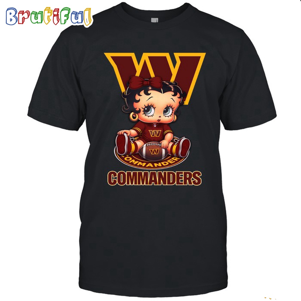 NFL Washington Commanders T Shirt Betty Boop Football Tshirt