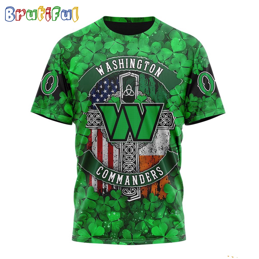 NFL Washington Commanders T Shirt Special Design 3D T Shirt St Patrick Day 1