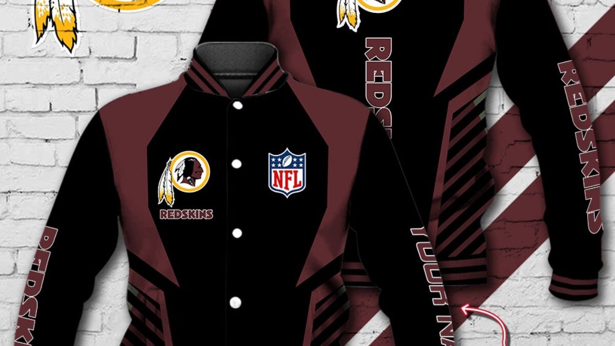 NFL Washington Redskins Baseball Jacket Football Sports Jacket