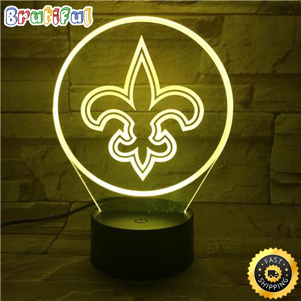 New Orleans Saints Night Light 3D LED Lamp 1