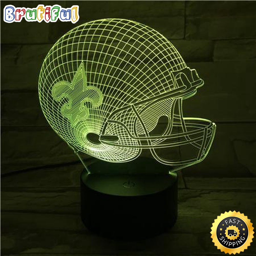 New Orleans Saints Night Light Sports 3D Illusion LED Lamp 1