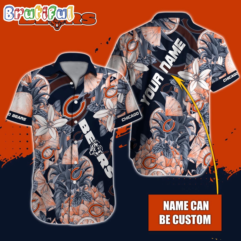 Personalized NFL Chicago Bears Hawaiian Shirt Special Tropical Fruit Aloha Shirt