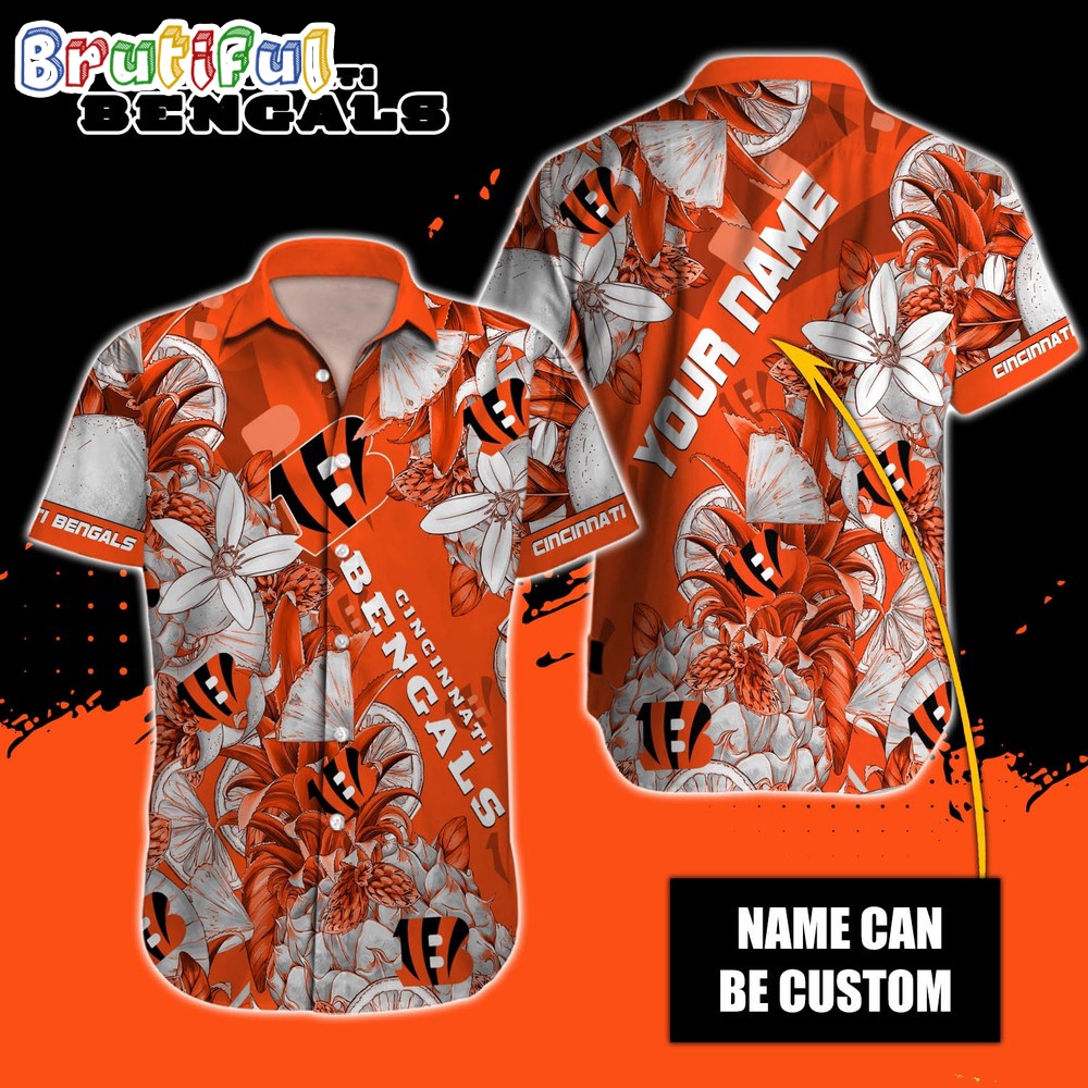 Personalized NFL Cincinnati Bengals Hawaiian Shirt Special Tropical Fruit Aloha Shirt