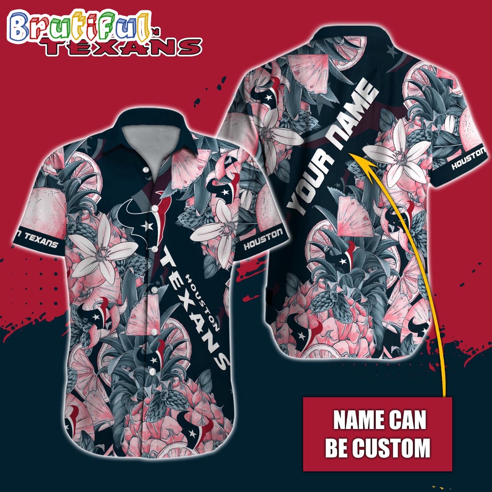 Personalized NFL Houston Texans Hawaiian Shirt Special Tropical Fruit Aloha Shirt