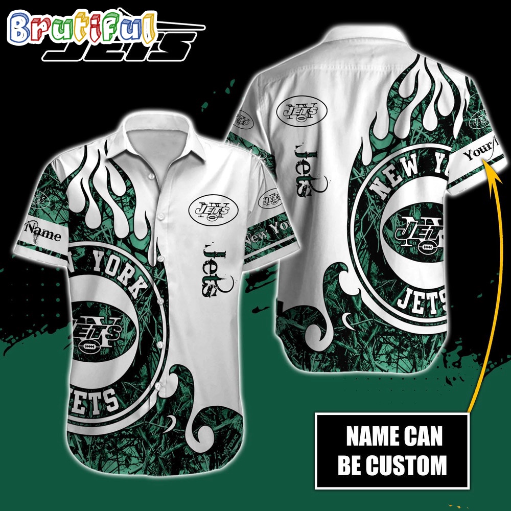 Personalized NFL New York Jets Hawaiian Shirt Special Realtree Hunting Design Aloha Shirt