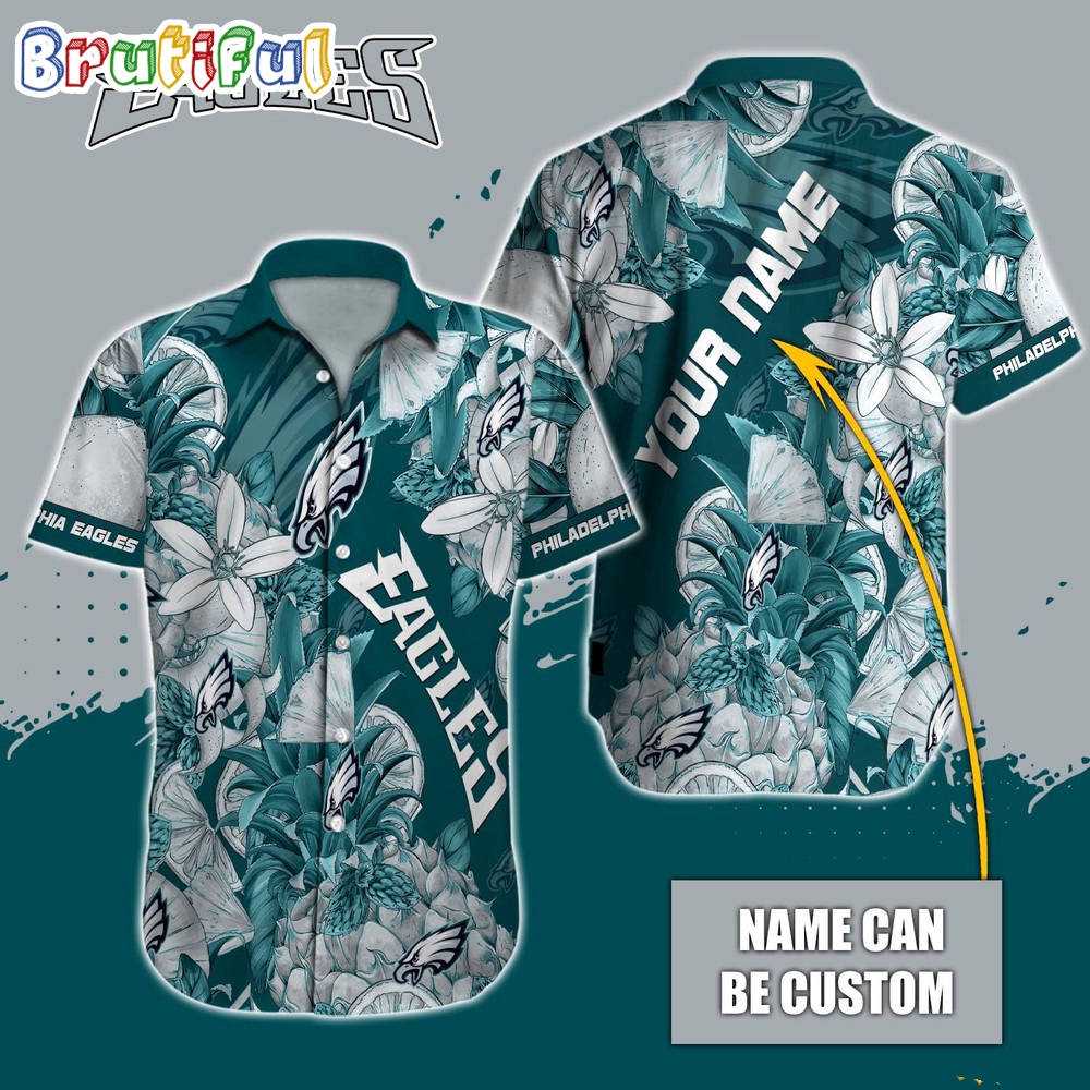 Personalized NFL Philadelphia Eagles Hawaiian Shirt Special Tropical Fruit Aloha Shirt