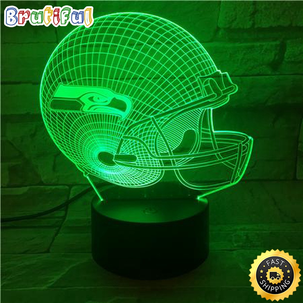 Seattle Seahawks Night Light 3D Illusion LED Lamp For Football Fans 1