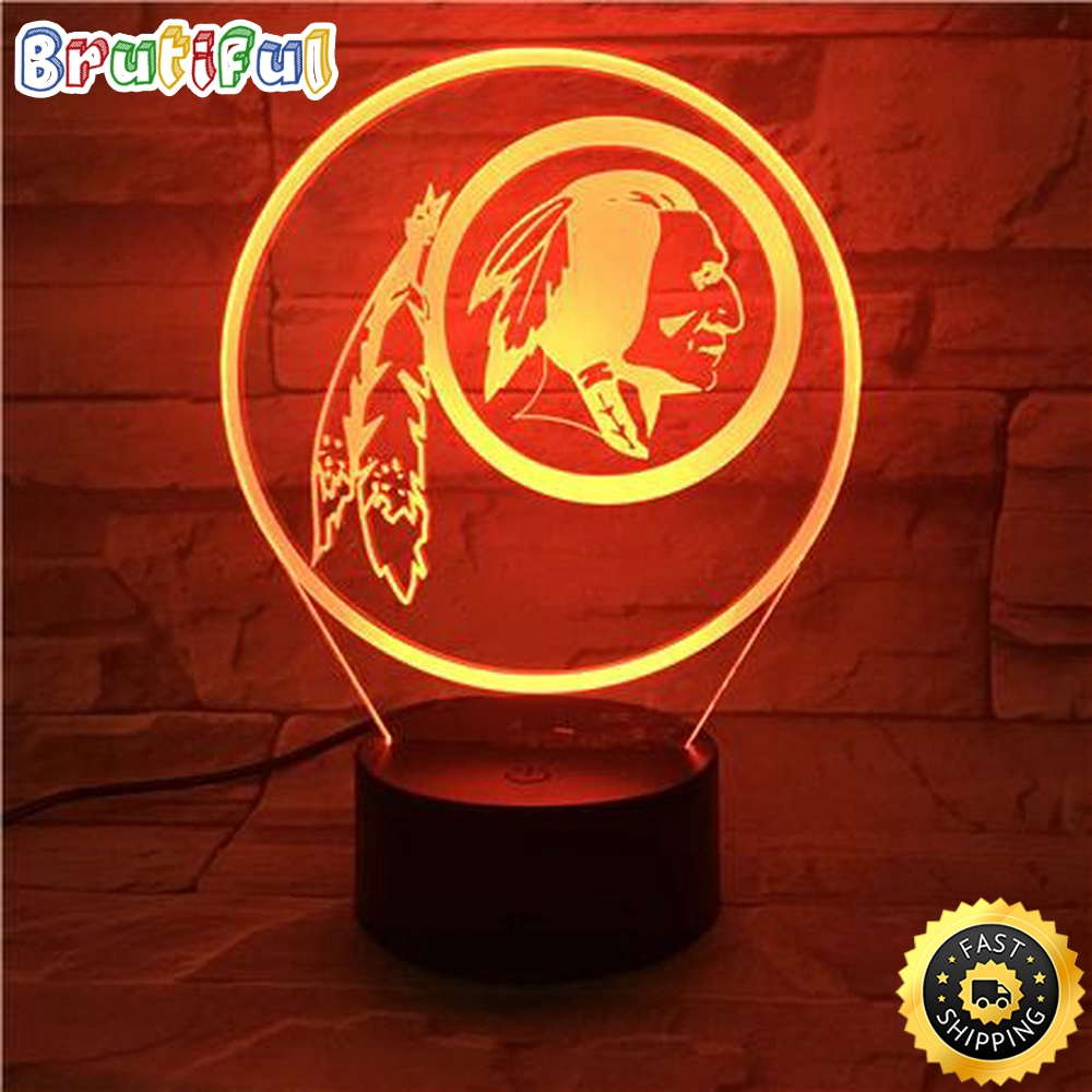 Washington Football Team Night Light Football 3D Illusion LED Lamp 1
