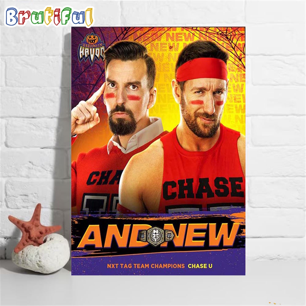 Andre Chase And Duke Hudson Are The New WWE NXT Tag Team Champions Wall Art Poster Canvas