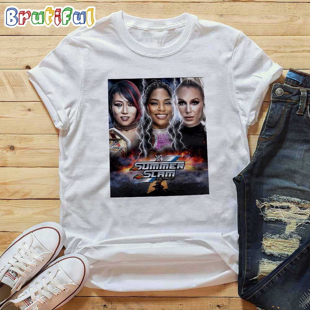 Asuka Defends Against Bianca Belair And Charlotte Flair For WWE Womens Champion At WWE SummerSlam T Shirt
