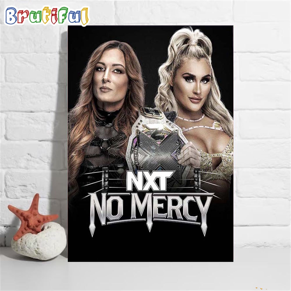 Becky Lynch vs Tiffany Stratton In An Extreme Rules Match At NXT No Mercy Wall Art Poster Canvas