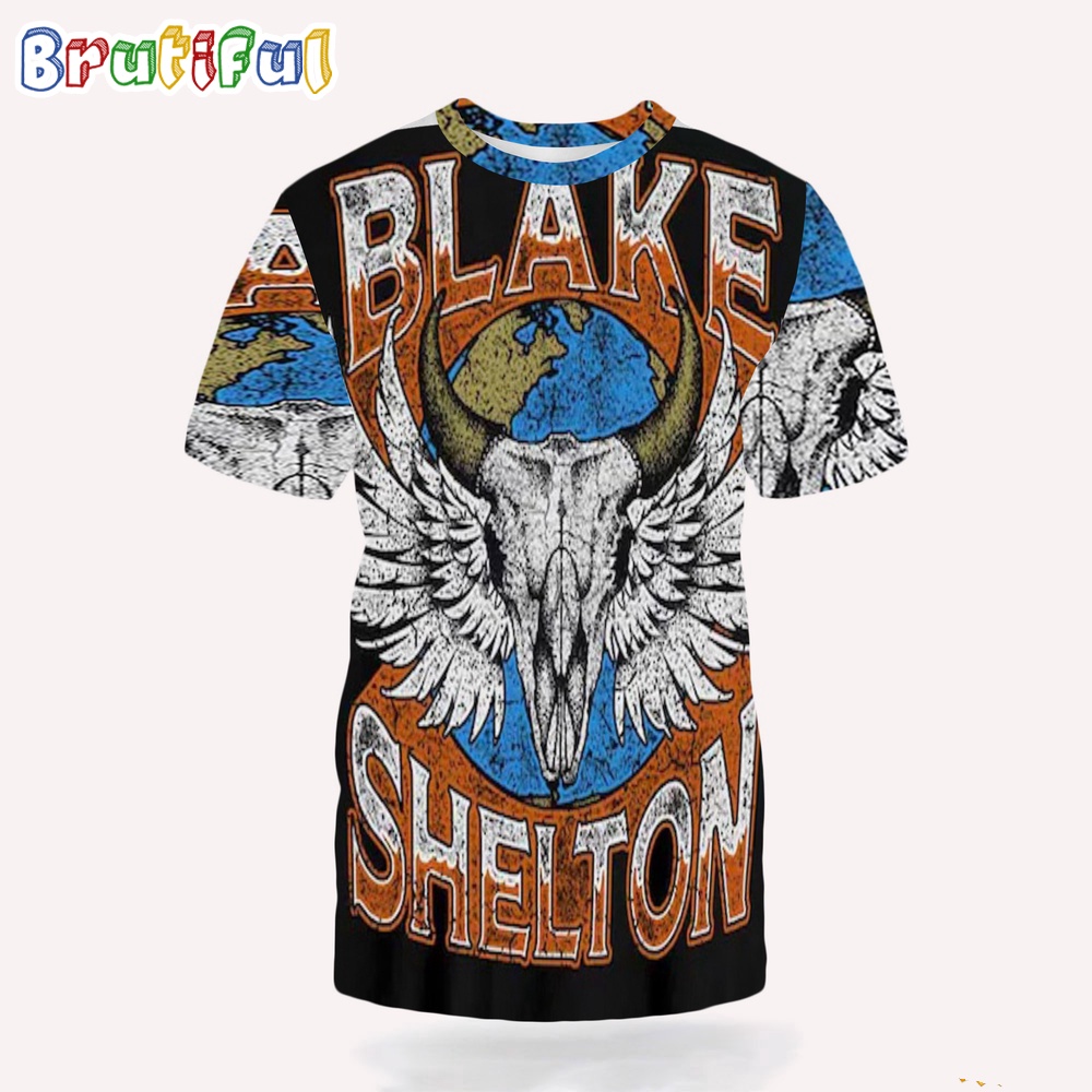 Blake Shelton 2024 Back To The Honky Tonk Tour 3D Shirt