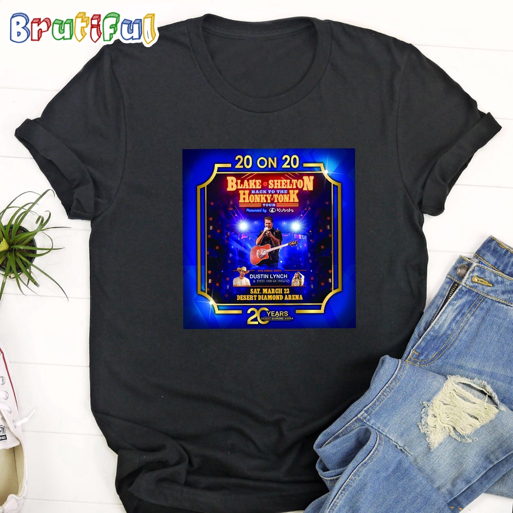 Blake Shelton 2024 Back To The Honky Tonk Tour T Shirt