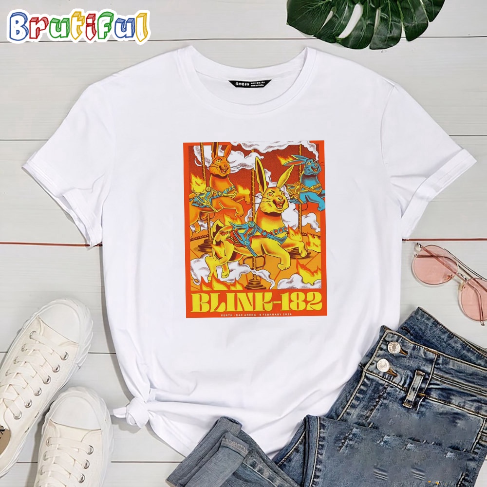 Blink 182 RAC Arena Perth WA 2024 Limited T Shirt