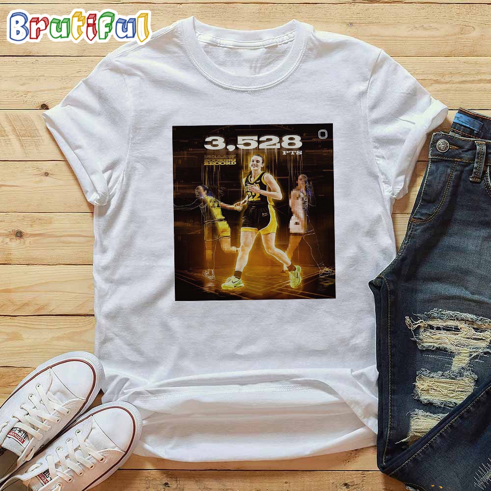 Caitlin Clark 3528 Pts Officially Breaks The NCAA Womens Scoring Record T Shirt