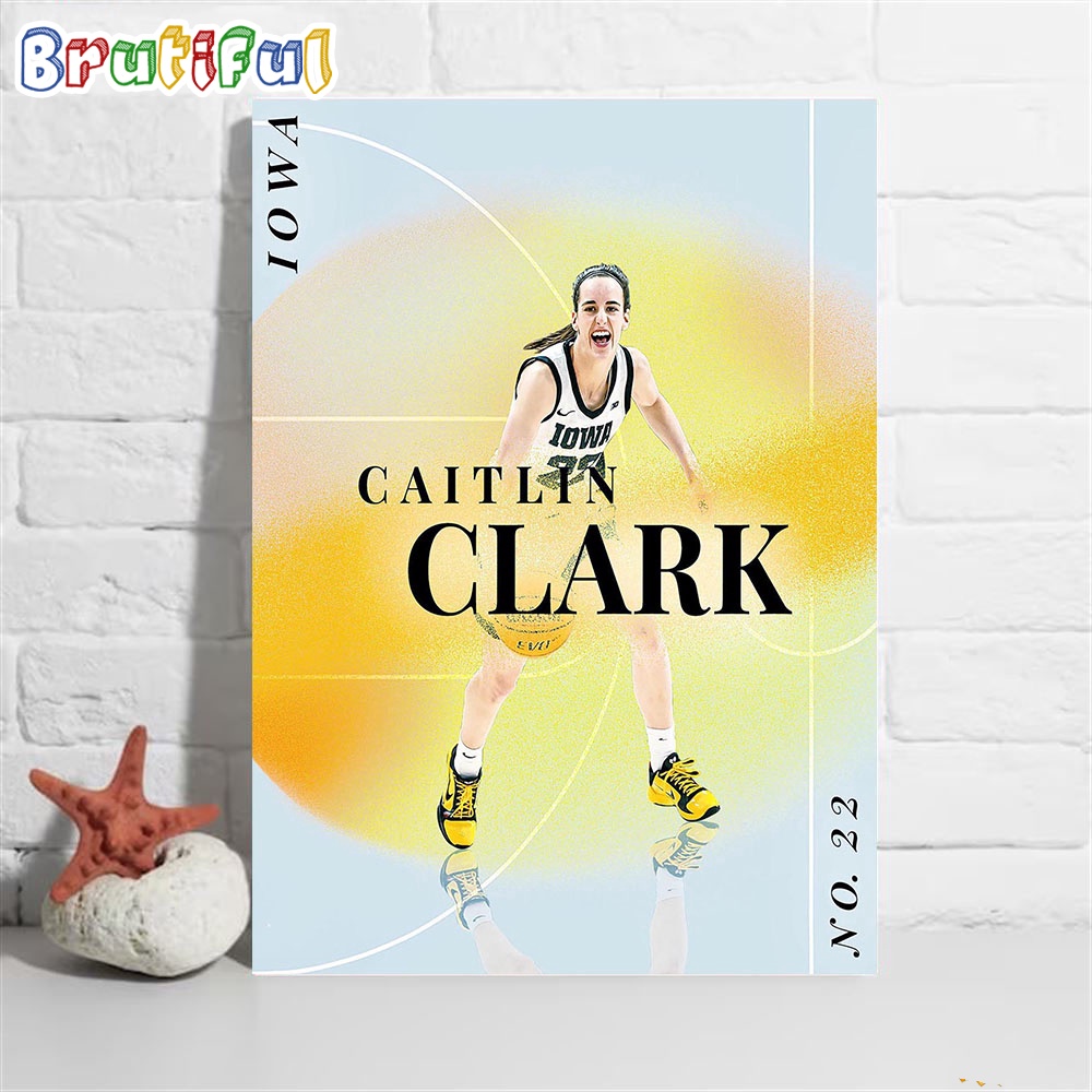 Caitlin Clark 40 Point Triple Double In An NCAA Tourney Game Poster Canvas