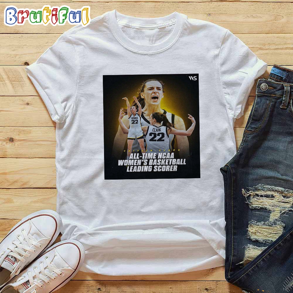 Caitlin Clark All Time NCAA Womens Basketball Leading Scorer T Shirt