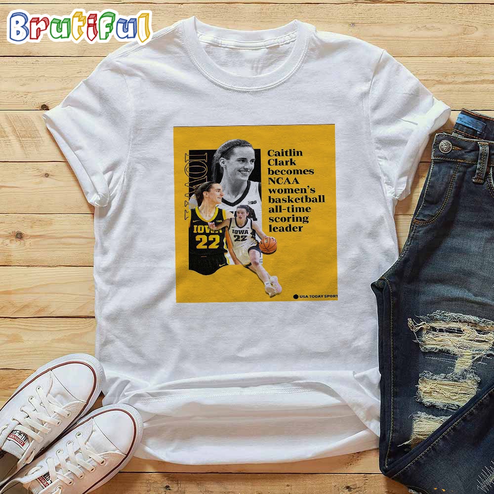 Caitlin Clark Becomes NCAA Womens Basketball All Time Scoring Leader T Shirt