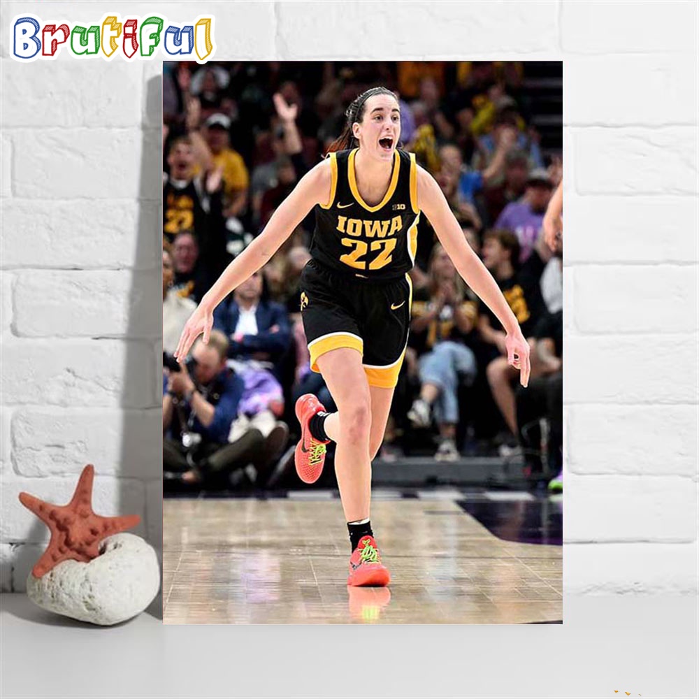 Caitlin Clark Break The NCAA Womens All Time Scoring Record Poster Canvas