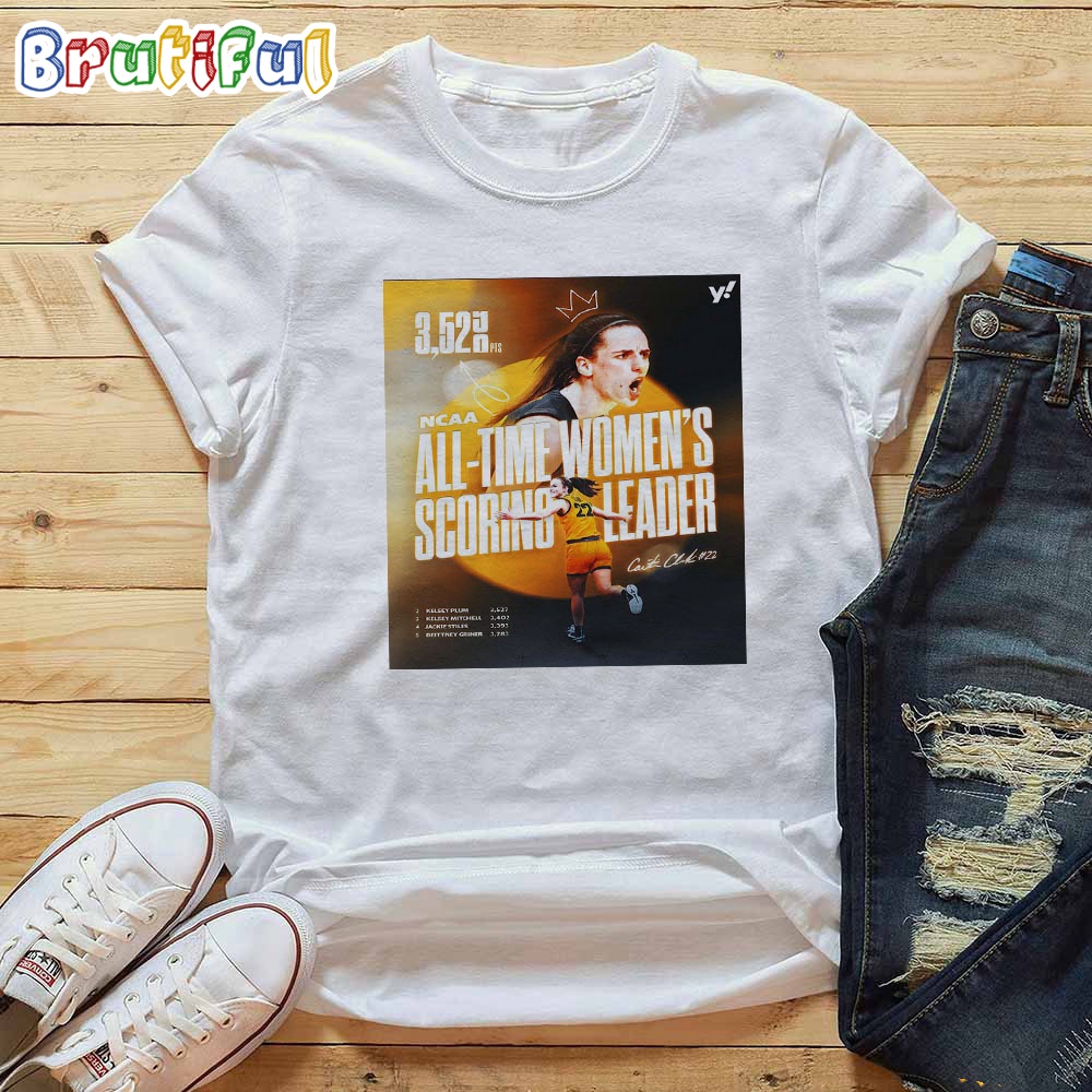 Caitlin Clark Breaks The NCAA All Time Womens Scoring Leader Record T Shirt