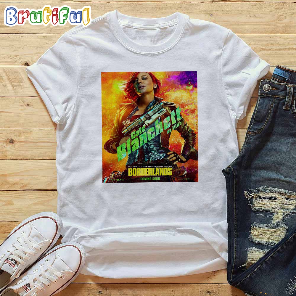 Cate Blanchett as Lilith in Borderlands Official Poster T Shirt