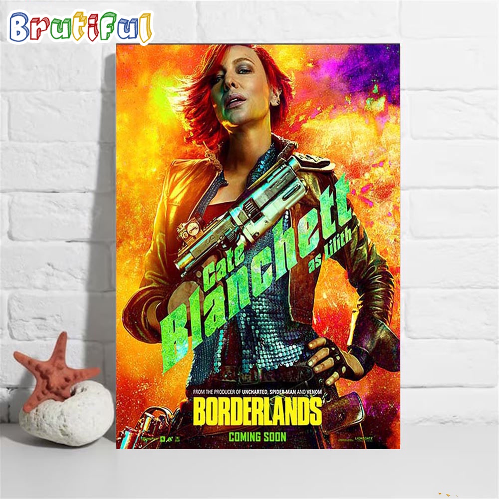 Cate Blanchett as Lilith in Borderlands Official Poster Wall Art Poster Canvas