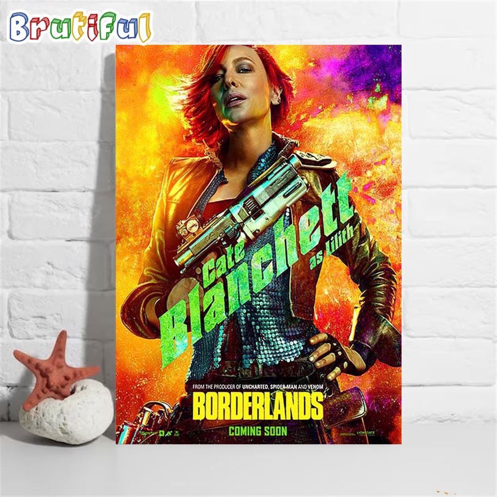 Cate Blanchett as Lilith in Borderlands Official Poster Wall Decor Poster Canvas