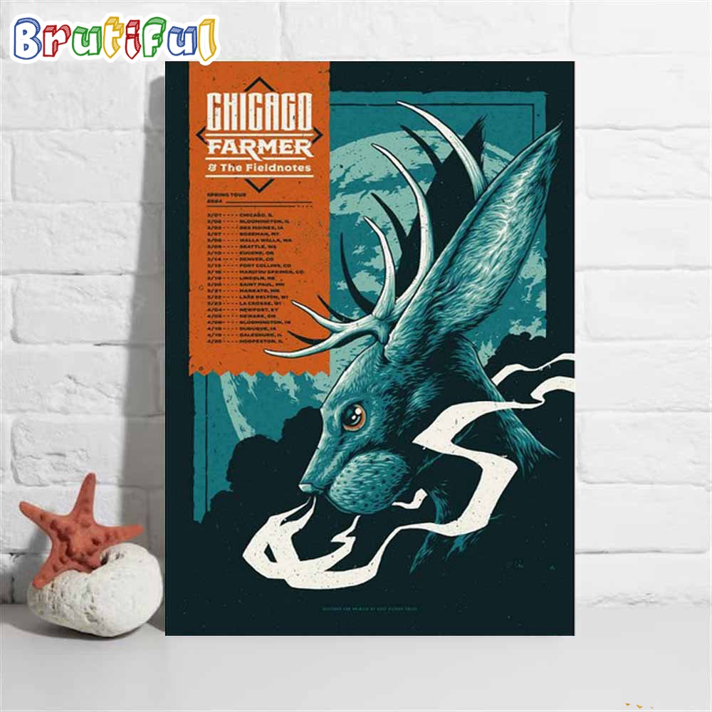 Chicago Farmer Spring Tour 2024 Poster Canvas