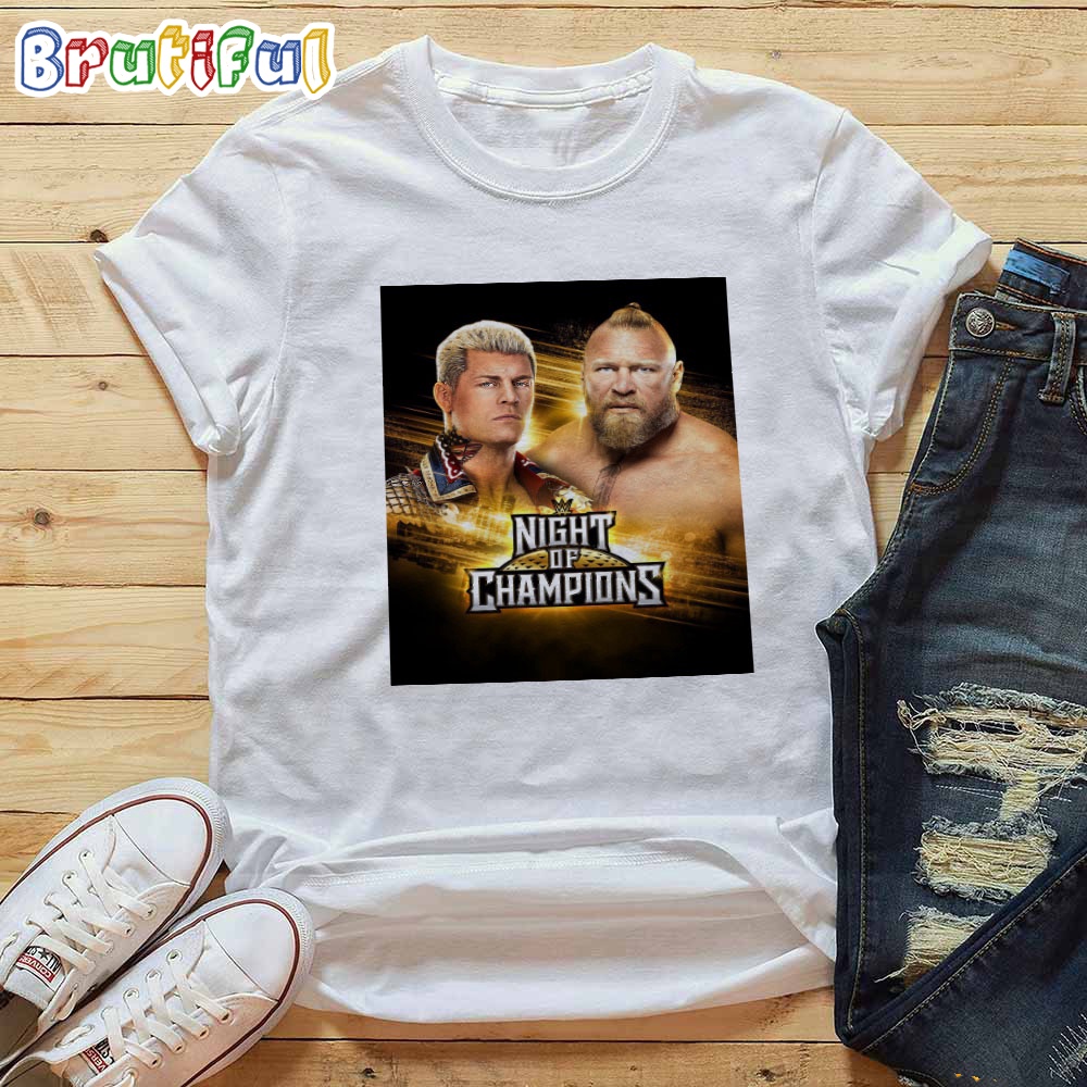Cody Rhodes Fight With Brock Lesnar At WWE Night Of Champions T Shirt