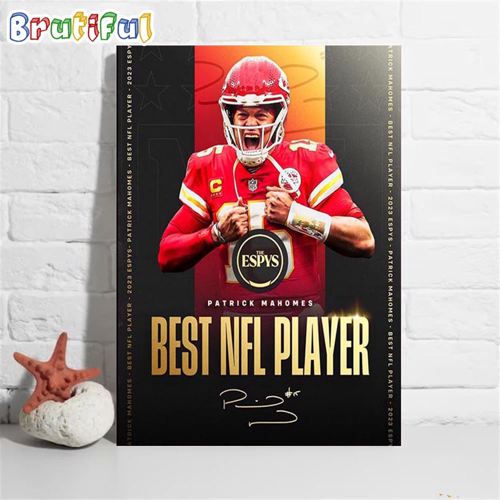 Congratulations To Patrick Mahomes Is The 2023 ESPY Best NFL Player Poster Canvas