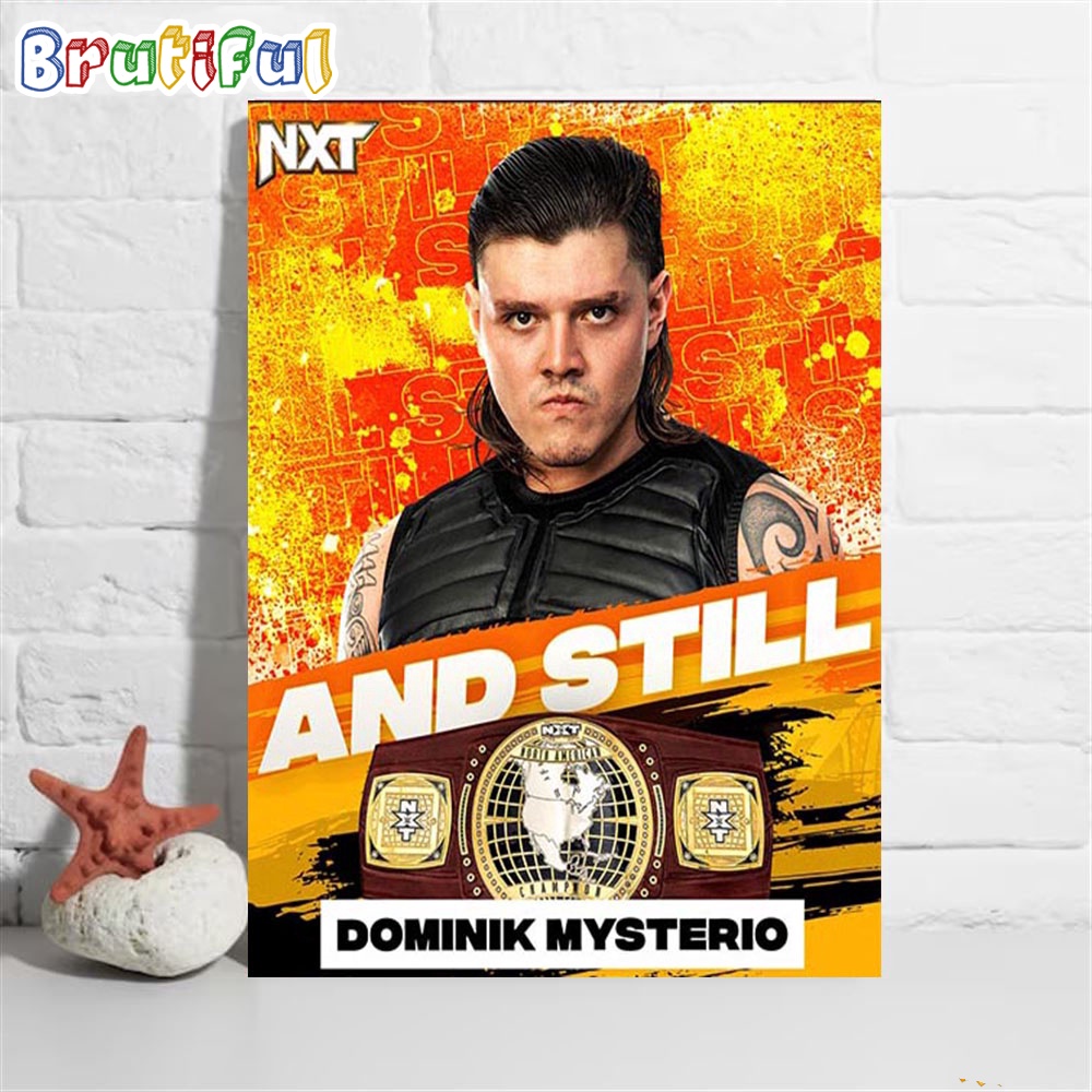 Dominik Mysterio Is Still The WWE NXT North American Champion Wall Art Poster Canvas