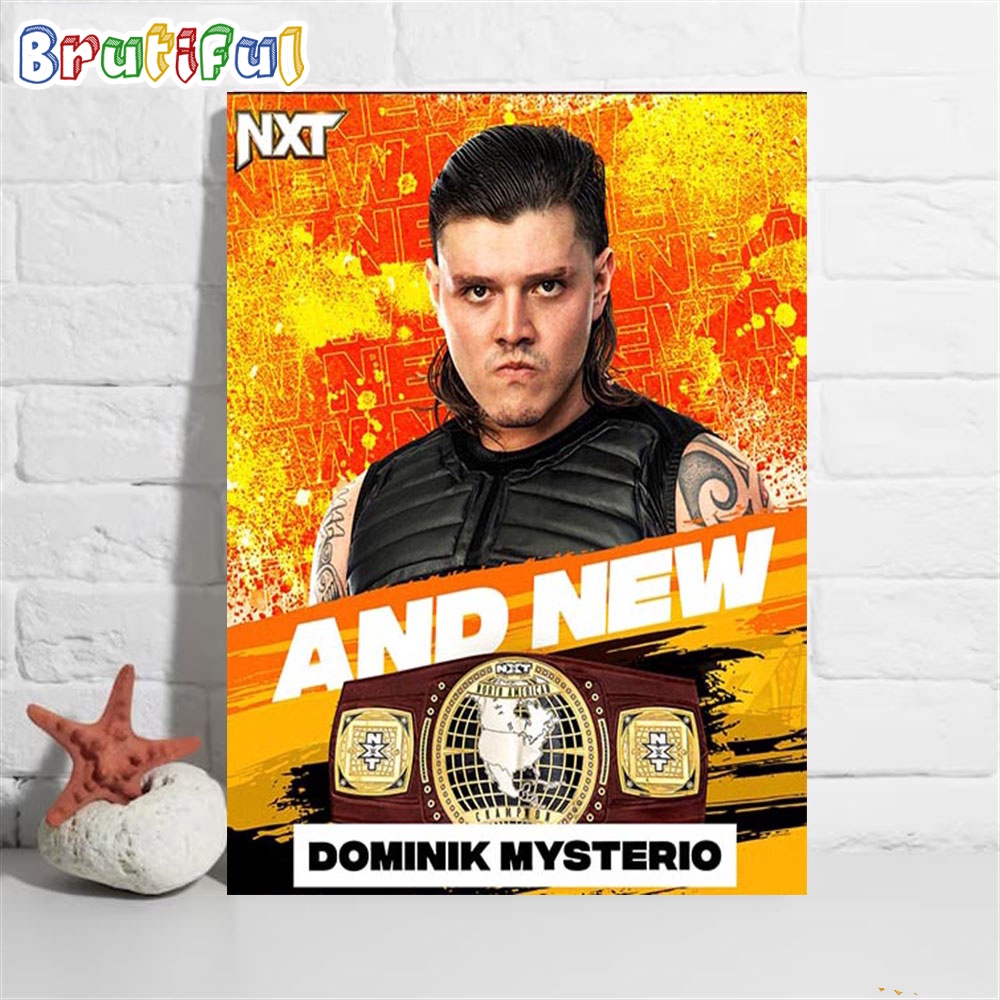 Dominik Mysterio Is The New WWE NXT North American Champion Wall Art Poster Canvas