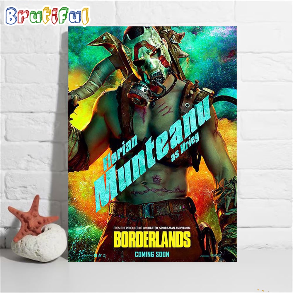 Florian Munteanu as Krieg in Borderlands Official Poster Wall Decor Poster Canvas