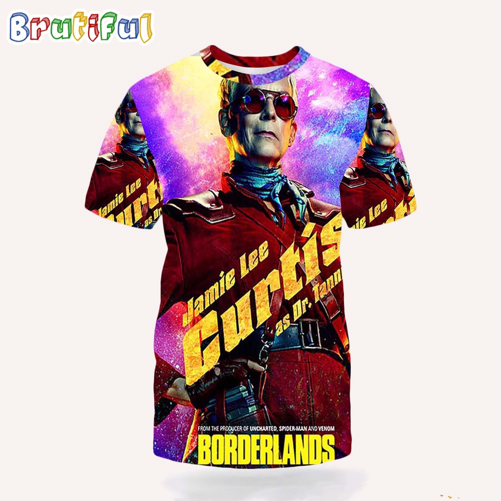 Jamie Lee Curtis as Dr Patricia Tannis in Borderlands Official Poster 3D T Shirt
