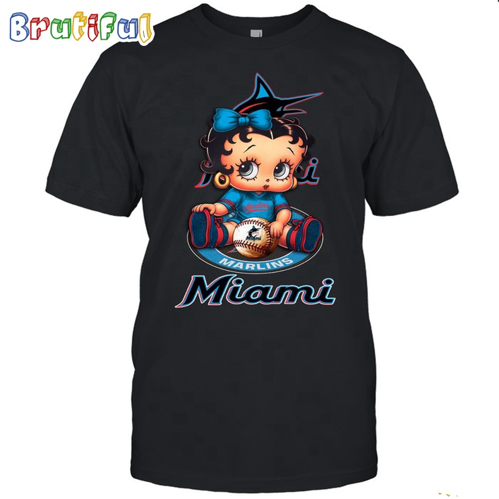MLB Miami T Shirt Betty Boop Baseball Tshirt