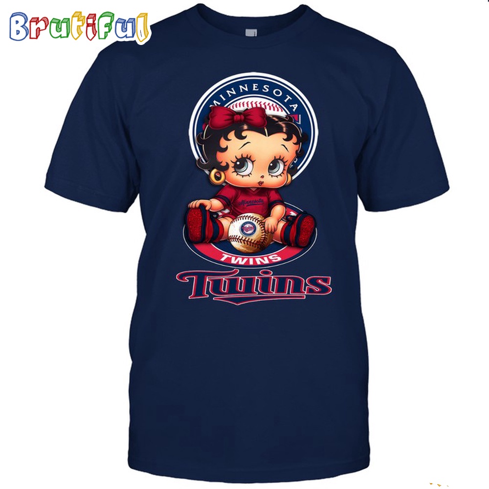 MLB Minnesota T Shirt Betty Boop Baseball Tshirt