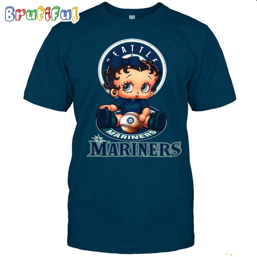 MLB Seattle T Shirt Betty Boop Baseball Tshirt