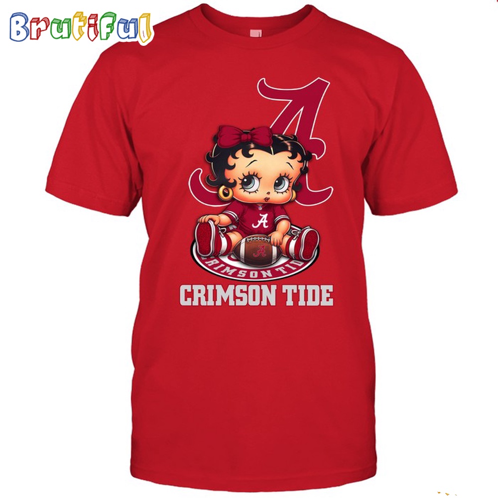 NCAA Alabama Boop Football T Shirt Betty Boop Football Tshirt