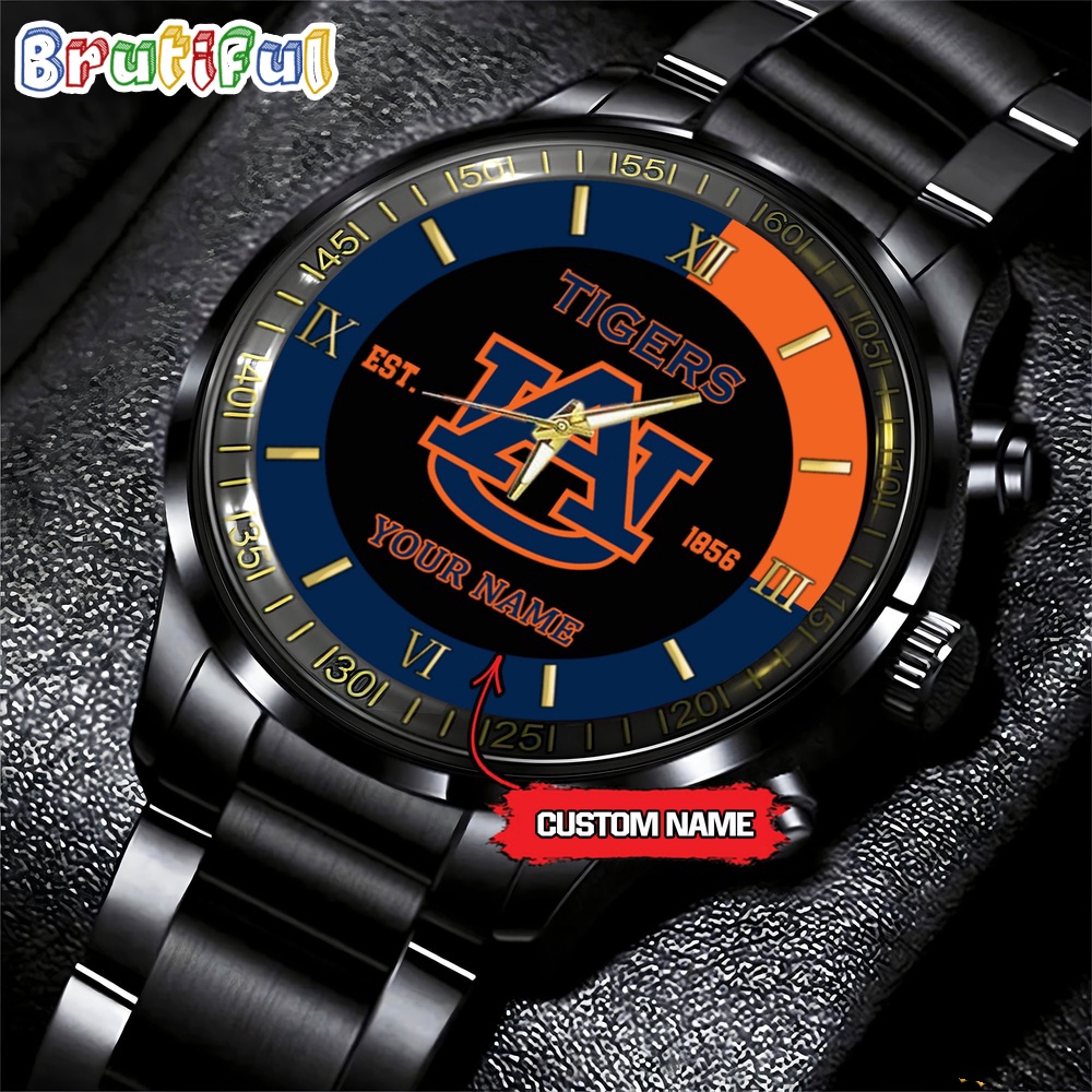 NCAA Auburn Tigers Black Fashion Watch