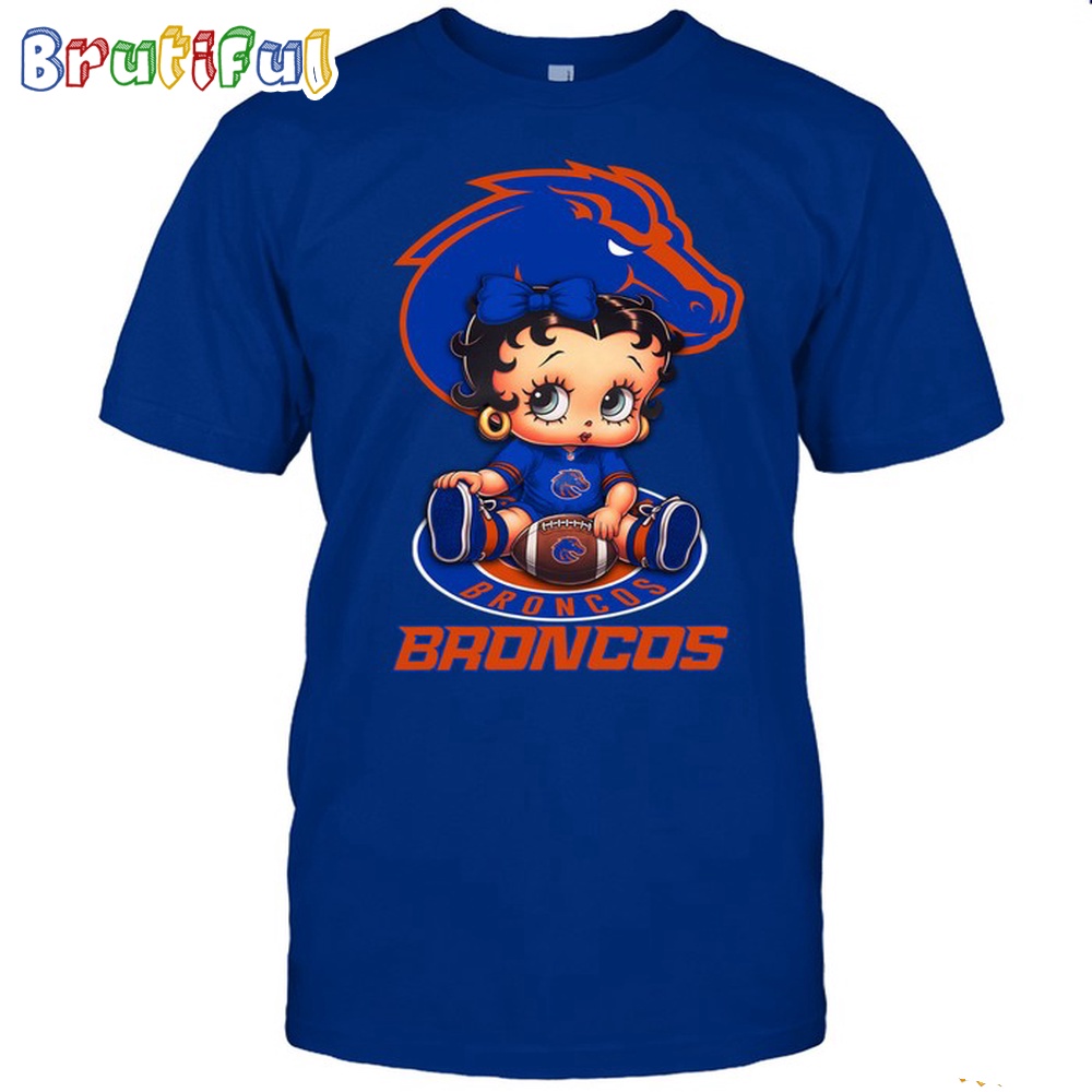 NCAA Boise State Boop Football T Shirt Betty Boop Football Tshirt
