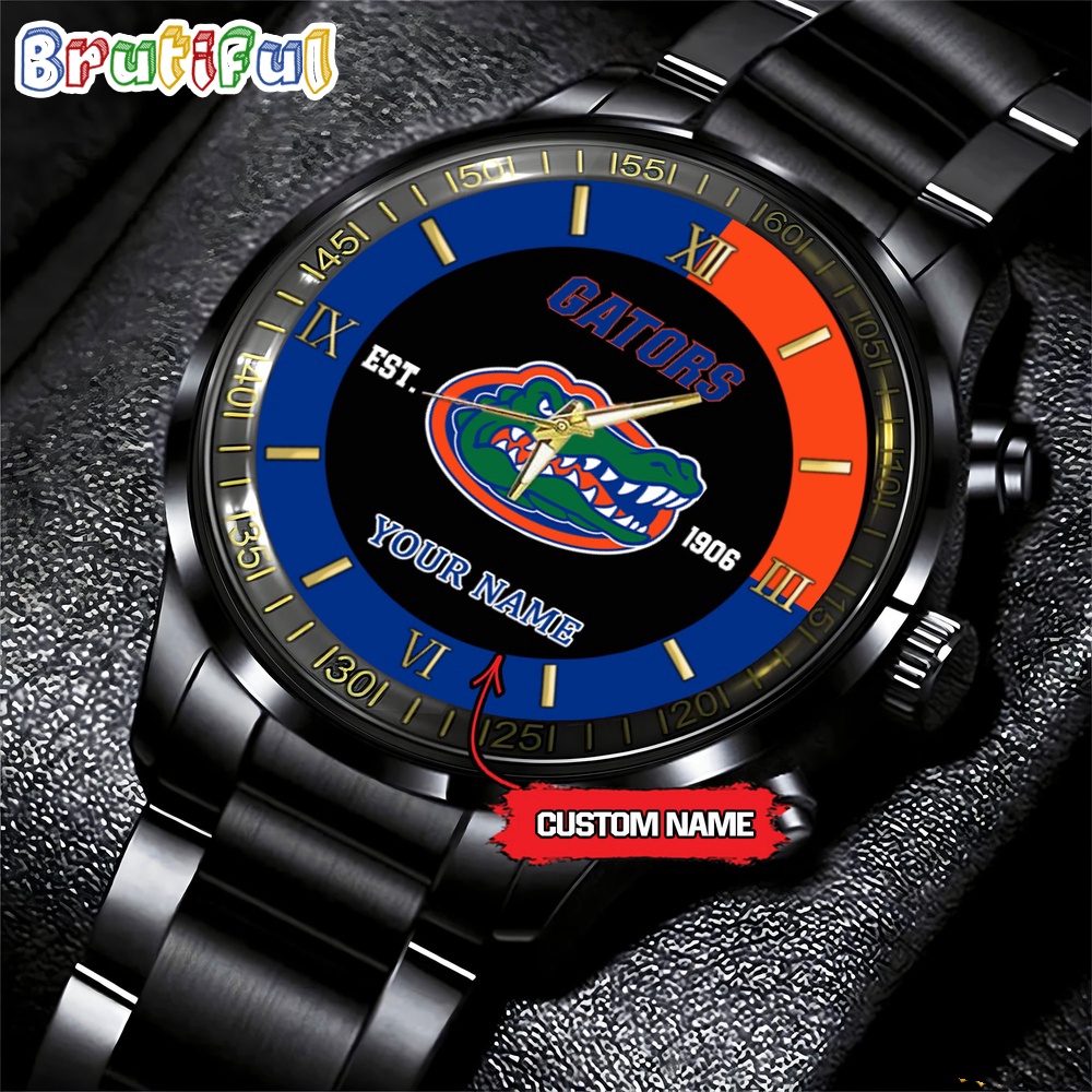 NCAA Florida Gators Black Fashion Watch For Fans