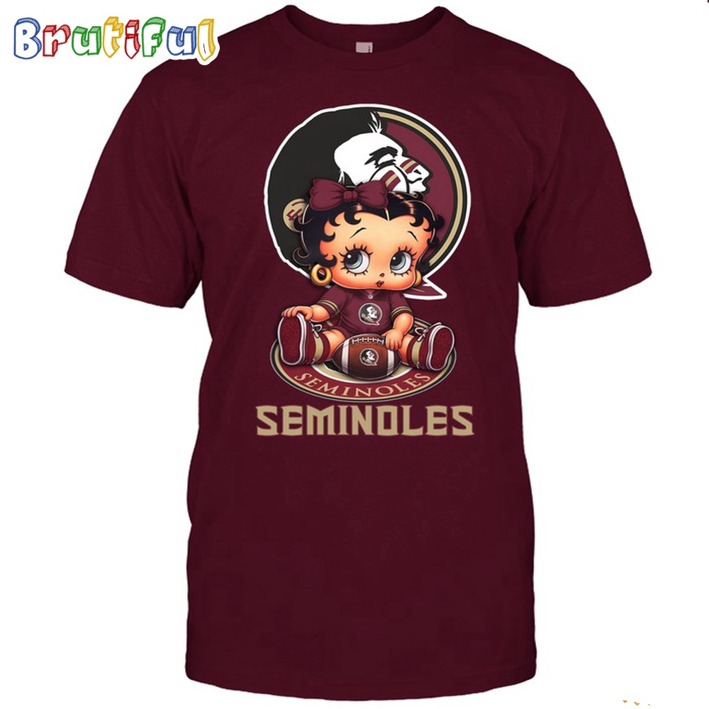 NCAA Florida State Boop Football T Shirt Betty Boop Football Tshirt