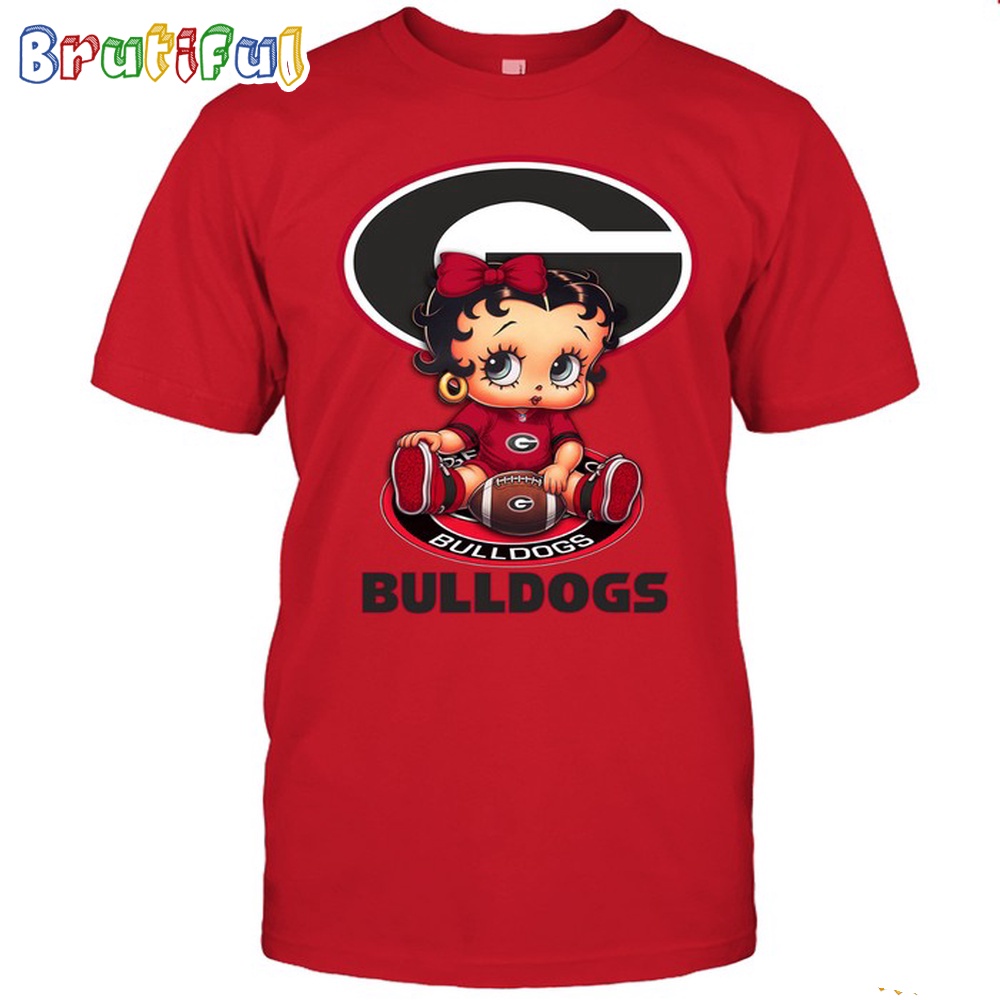 NCAA Georgia Boop Football T Shirt Betty Boop Football Tshirt