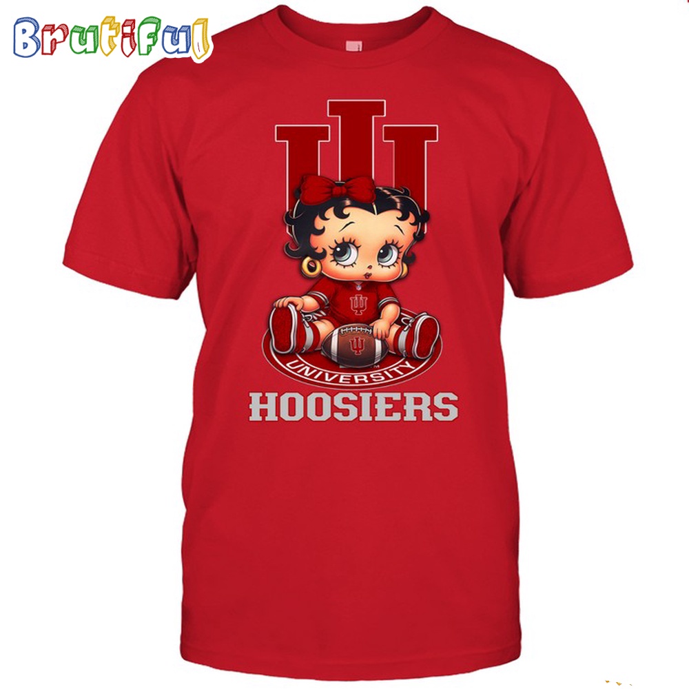 NCAA Indiana T Shirt Betty Boop Football Tshirt