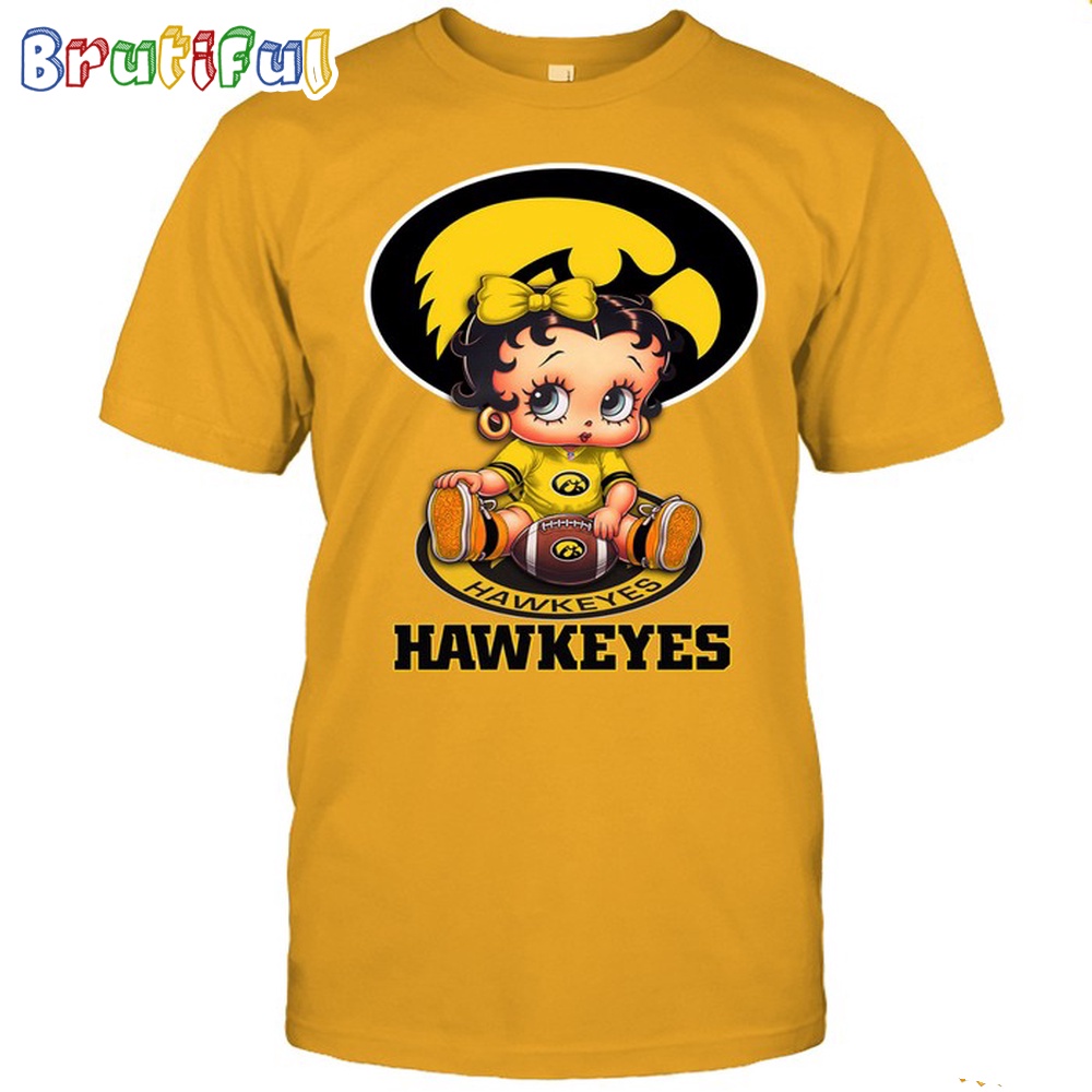 NCAA Iowa Boop Football T Shirt Betty Boop Football Tshirt